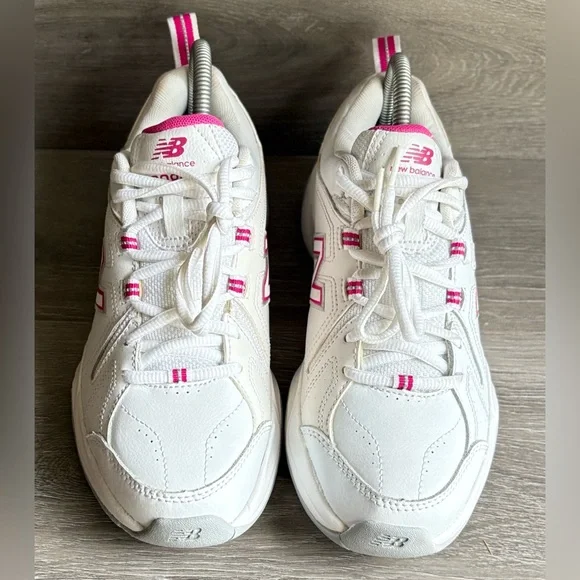 New Balance 608V4 White/Pink Women’s Size 7.5 WX608V4P - Picture 3 of 7